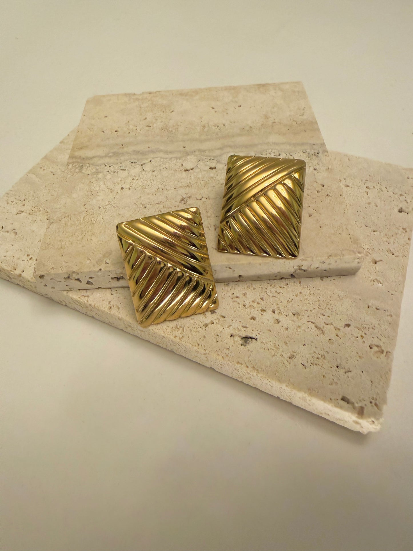 Minimalist Symmetrical Rectangle Earrings